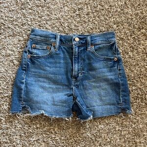 GAP Classic Blue High Rise Jean Shorts